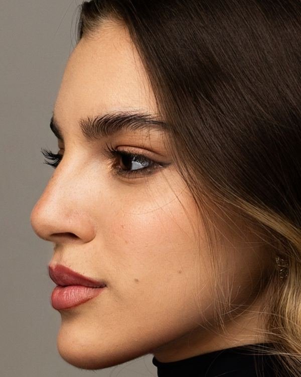 Dra.&nbsp;Isa Folador de perfil, com cabelo solto e gola alta preta